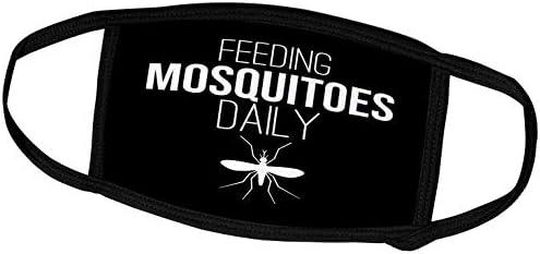 3. Sivrisinekleri Günlük Olarak Besleyin. Sivrisinek ile Siyah üzerine beyaz Yazı. - Yüz Kapakları (fc_321596_3)
