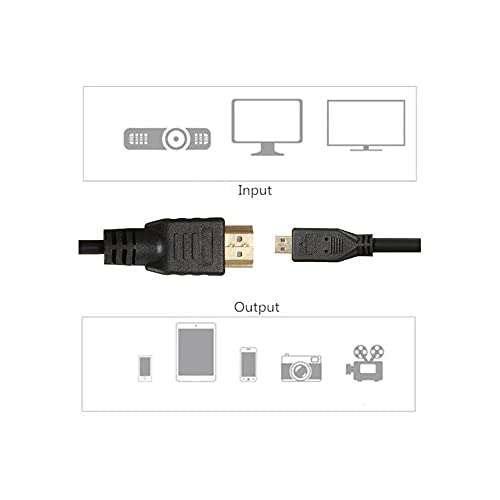 1 M Mikro USB HDMI 1080 p Tel Kablo TV AV Adaptörü Motorola Samsung Nokia TV Evrensel GoPro HTC Oğlu için Uygun Cep Telefonu