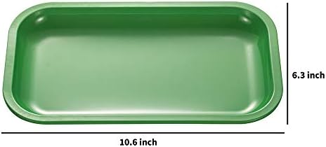 NERANENA Metal Tepsi 10.6 x 6.3 (Yeşil-Orta Boy)