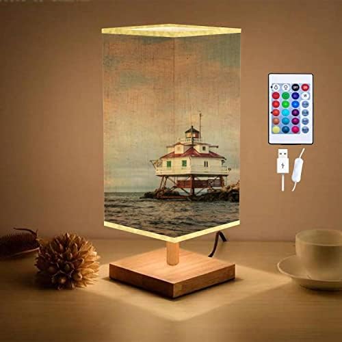 Kısılabilir Masa Lambası Thomas Noktası Deniz Feneri Chesapeake Körfezi Deniz Feneri Stok USB başucu lambası / Minimalist tasarım
