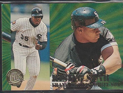 1995 Fleer Ultra Frank Thomas White Sox Yükselen Yıldız Ekleme Beyzbol Kartı 9