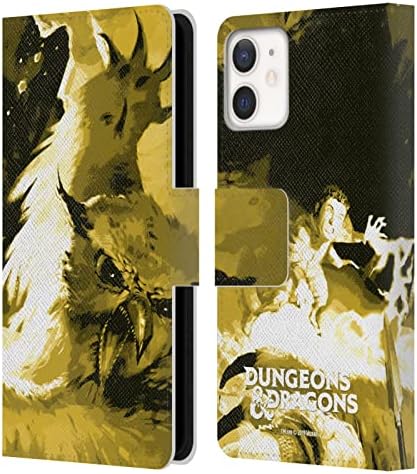 Kafa Durumda Tasarımlar Resmen Lisanslı Dungeons & Dragons Gnoll Canavarlar Deri Kitap Cüzdan Kılıf Kapak Apple iPhone 12 Mini