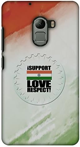 AMZER Ince El Işi Tasarımcı Baskılı Sert Shell Kılıf Arka Kapak ıçin Lenovo K4 Not A7010-I Destek Aşk Hindistan