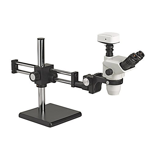 ACCU-Scope 3076-BBS Serisi 3076 Trinoküler Zoom Stereo Mikroskop, Bilyalı Rulman Bom Standı, Aydınlatma Yok