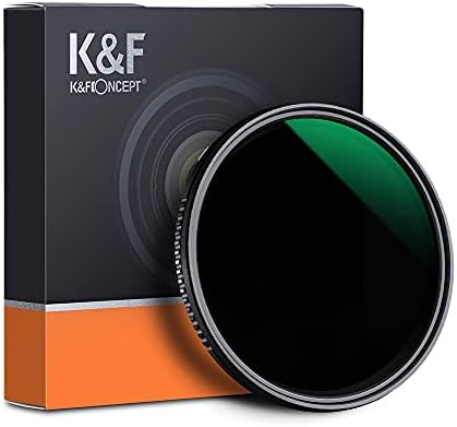 K & F Konsept 72mm ND Filtre, Değişken Nötr Yoğunluk Filtresi ND8-ND2000( 3-11 Durdurma), Japonya Optik Cam Çok Nano Kaplama