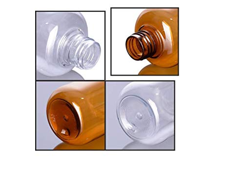 3 PCS 300 ml / 10 oz Boş Doldurulabilir Kahverengi Plastik Kapak Kap Şişe Kavanoz Flakon Kozmetik Konteyner Pot Tutucu için