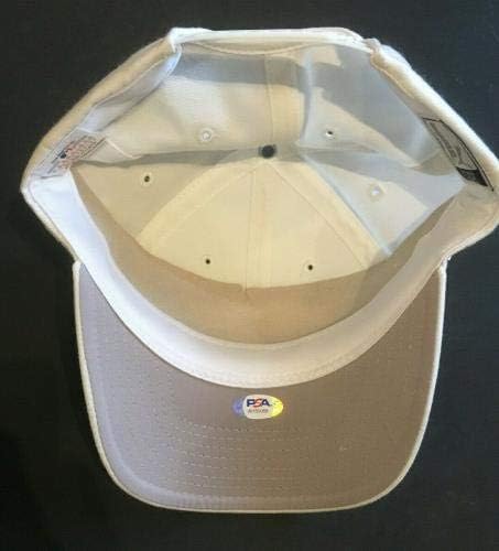 1999 NY Yankees Dünya Serisi imzalı şapka 8 otomatik Derek Jeter Andy Pettitte PSA Coa İmzalı Şapkalar