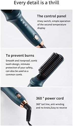 YEZIJIN saç düzleştirici fırça ile Anti Haşlanma, hızlı seramik ısıtma | negatif iyon Teknolojisi için Pürüzsüz, Bukle-Ücretsiz