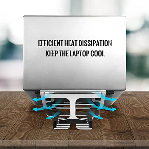 Taşınabilir dizüstü standı Ayarlanabilir Alüminyum Bilgisayar Masaüstü Yükseltici Katlanabilir Çok Açılı Ergonomik MacBook