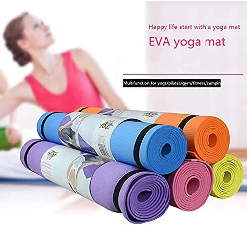 N / L 4MM EVA Kalın Dayanıklı Yoga Mat Kaymaz Egzersiz Fitness Pad Mat Çevre Dostu Pilates (68x24in)