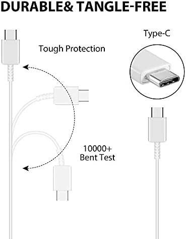 VOLT PLUS TECH Hızlı Adaptif Turbo 18W Çift Bağlantı Noktalı USB Araç Şarj Kiti, USB Tip-C Kablo ile BLU Xİ+ için Çalışır!
