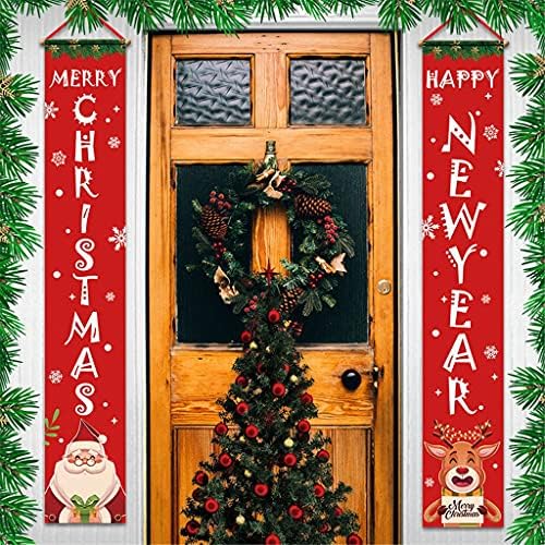 UXZDX Noel Kapı Afiş Noel Süslemeleri Ev için Açık Asılı Noel Süsleri (Renk: F, Boyut