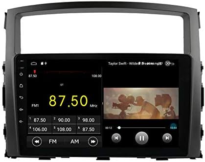 Autosıon 9 Android 10 Araba DVD Oynatıcı Sat Nav Radyo Ana Ünite Navigasyon Stereo için Mitsubishi Pajero IV 2006 2007 2008