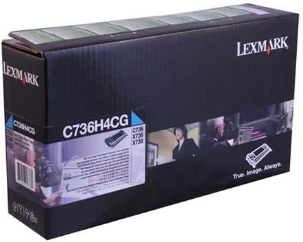 ABD Hükümeti için Lexmark Yüksek Verimli Camgöbeği İade Programı Toner Kartuşu, 10000 Verim (C736H4CG)