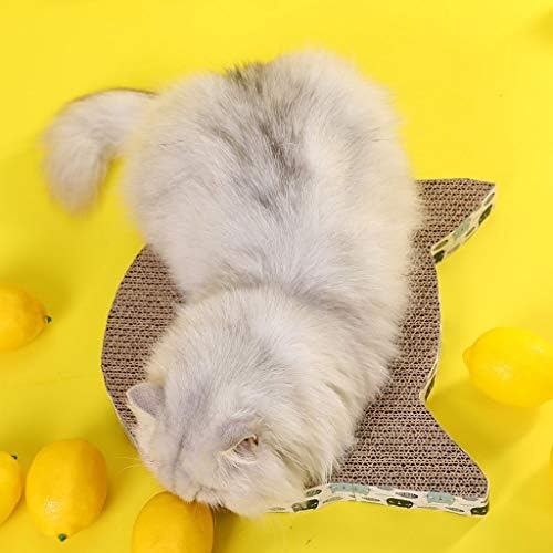 XHE Kedi tırmalama pedi Yaratıcı Kedi Şekli Kedi Scratcher Kurulu Oluklu Kağıt Kedi tırmalama oyuncağı Yavru Karton Scratch