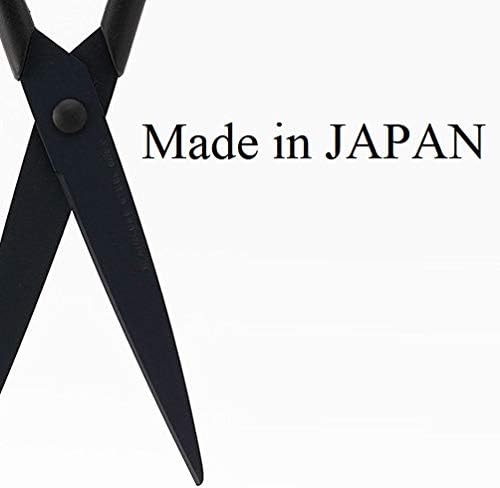 ALLEX Siyah Makas Tüm Amaçlı Keskin Japon Paslanmaz Çelik Bıçak, Yapışkan Bant için Yapışmayan Flor Kaplama Bıçağı, Japonya'da