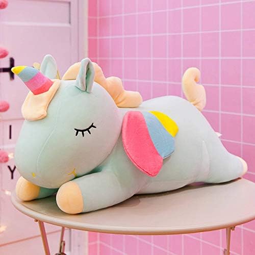 N C Unicorn Bebek Karikatür peluş oyuncak Yastık Tatlı ve Sevimli Moda Yastık Eşlik Uyku Bebek Çocuk/Sevgilisi / Arkadaş Doğum