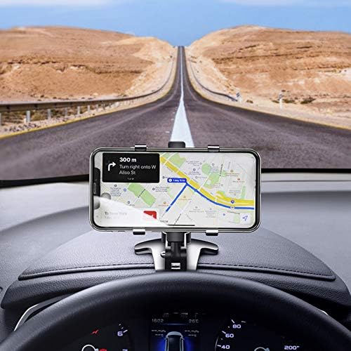 Araba için Telefon Tutucu, 360° Döndürme ve 180° Kol Ayarı, Kaymaz Silikon Pedli Araç Telefonu Montajı, Çoğu Akıllı Telefon