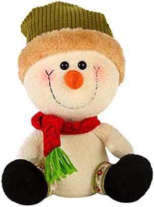 IZHH Noel Yastık Pamuk Dolması Süsler Sevimli Karikatür Kardan Adam Peluş Oyuncak Kanepe Odası Dekor Çocuklar ıçin