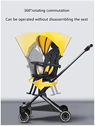 SHQ Hafif Arabası ile Uzanmış koltuk Ayarlanabilir Gölgelik yüksek Peyzaj Strollers Katlanabilir Bebek Araba Bebek Arabası