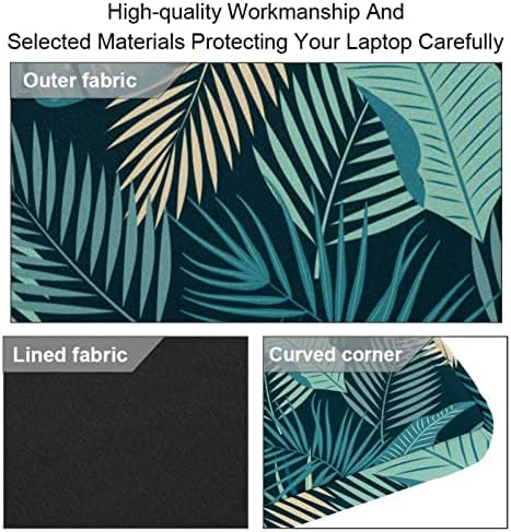 Tropikal Bitki Yaprakları Desen Laptop omuz askılı çanta Kılıf Kol için 13.4 İnç 14.5 İnç Dizüstü laptop çantası Dizüstü Evrak