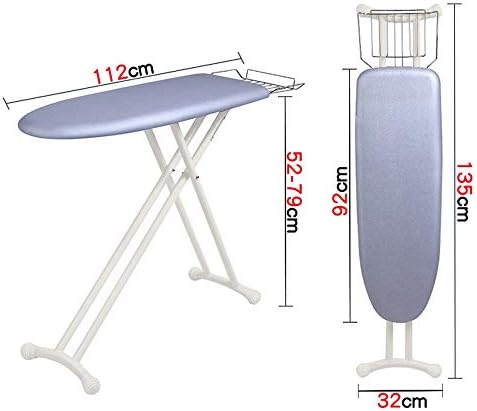 YADSHENG ütü Masası Ev Katlanır Enjeksiyon Kalıplama Paneli XL 7-Speed Kaldırma Emniyet Toka Samimi Koruma Ütü Masası Kapakları