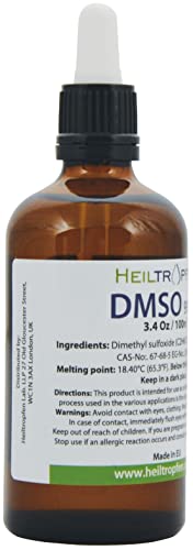 KOKU YOK DMSO-Dimetil sülfoksit sıvısı (3.4 Oz-100ml), Farmasötik sınıf, Yüksek saflıkta, Heiltropfen