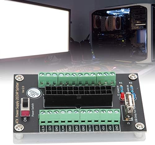 Goshyda ATX 24Pin Güç Şube Kurulu, güç Kaynağı kesme panosu modülü Adaptörü Terminali elektronik Komponent için DIY Alçak Gerilim