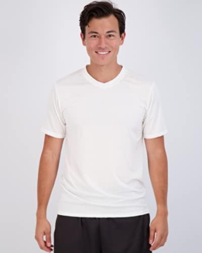 5 Paket: Erkek V Yaka Kuru Fit Nem Esneklik Aktif Atletik Teknoloji Performans T-Shirt