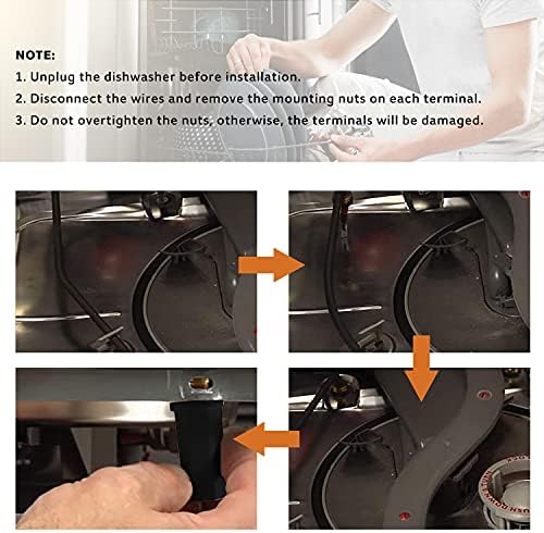 SKYFOOST Yükseltilmiş W10518394 bulaşık makinesi ısıtma elemanı Whirlpool Ken-more bulaşık makinesi ile uyumlu, Değiştirir