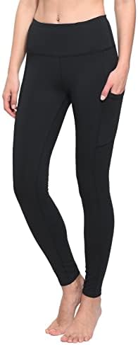 BALEAF Yüksek Bel Yoga Tayt Cepler ıle Kadınlar ıçin Koşu Pantolon Egzersiz 28/25 Tall Petite Karın Kontrol Tayt