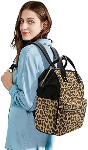 Kahverengi Çita Baskılı Bebek Bezi Çantası Bebek Bagpack Nappy Çantalar Su Geçirmez Seyahat omuzdan askili çanta Anne ve Baba