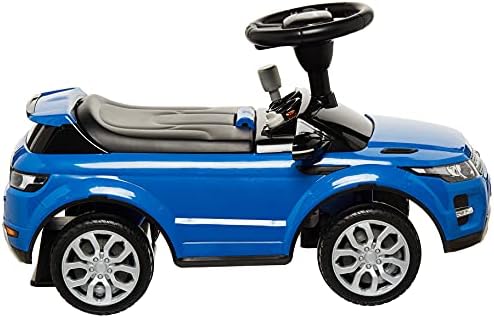 Evezo Range Rover Evoque, Ride On Toy Kids Toddler Ayaktan Zemine İtme Arabası w/ Korna Resmi Lisanslı (Mavi)