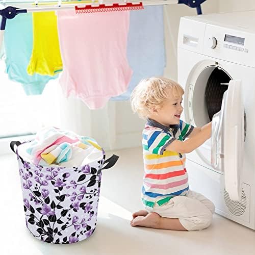 Gotneto Güzel Çiçek klasik çamaşır sepeti hafif Katlanabilir kirli giysiler Sepet Kirli Giysiler ve çocuk oyuncakları Yatak
