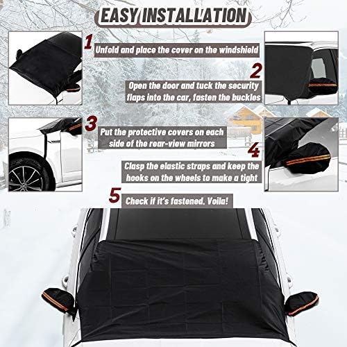 Araç ön camı Güneşlik Kapağı-Katlanabilir ve Su Geçirmez, Otomatik UV Engelleyici, Anti-Kar, Vizör Koruyucusu, Aracınızı Serin