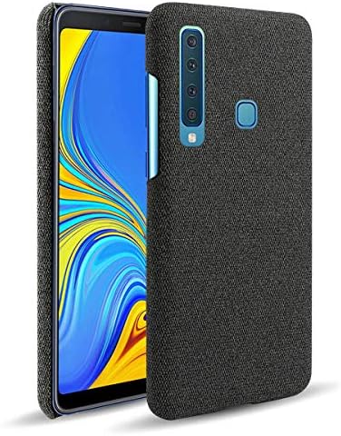 SHUNDA samsung kılıfı Galaxy A9 (2018), Ultra İnce Keçe Kumaş Anti-Parmak İzi Koruma Kapağı Samsung Galaxy A9 (2018) - Siyah