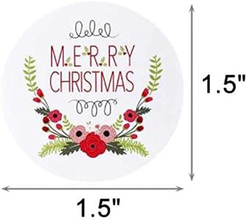 Yuxahiug Noel Çıkartmaları, Rulo Etiket Noel Günü Dekorasyon Hediye Serisi Etiket Etiketi