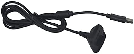 Xbox 360 Kablosuz Oyun Denetleyicisi için FAKEME Gamepad Şarj Cihazı Şarj Edilebilir USB Kablosu - 1.8 m-Siyah, açıklandığı
