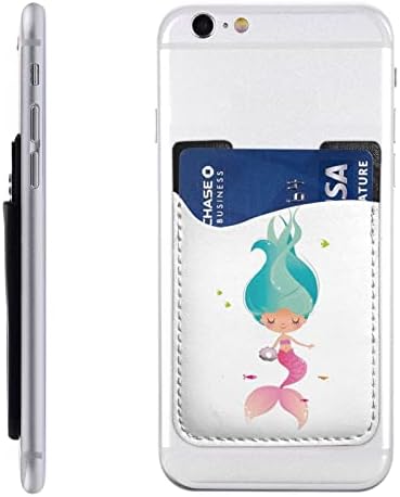 Mermaid Telefon Cüzdan, telefon Kredi Kartı Tutucu 3 m Yapıştırıcı Üzerinde Sopa Cüzdan Cep Kılıf Mate Cep Telefonu için Tüm