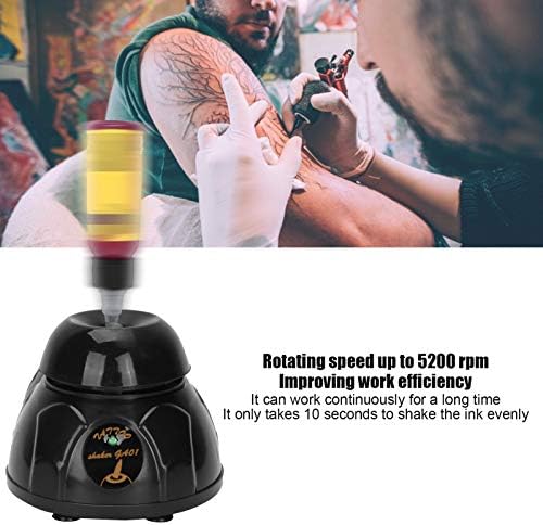 Elektrikli Mini Vortex Shaker, 5200 rpm Shaker Salon Mikser, Lab Dövme Pigment Dövme Mürekkep Boyalar için Oje (ABD düzenlemeleri)