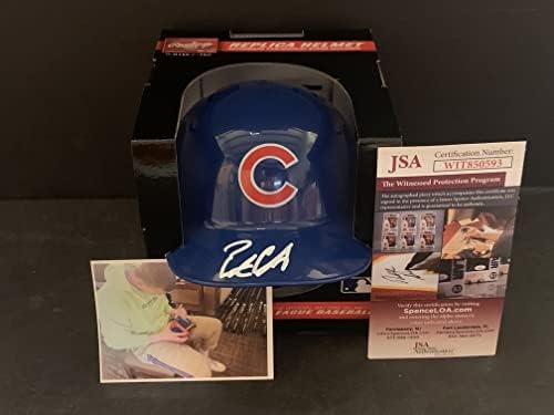 Pete Crow Armstrong Chicago Cubs İmzalı İmzalı Mini Beyzbol Kaskı JSA TANIK COA