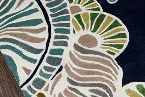 Momeni Kilim Yeni Dalga Koleksiyonu Alan Kilim, 2' x 3', Lacivert