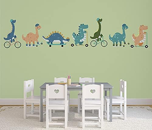 Sevimli Karikatür Dinozor Duvar Kağıdı, çocuk Odası Dekor Duvar Resimleri (Kabuğu ve Sopa, 185 x 100 inç)