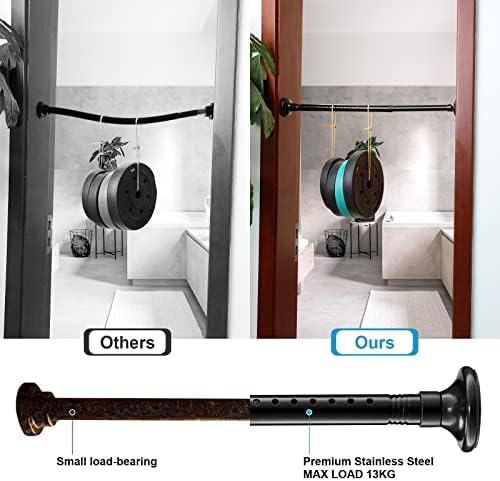Duş Perdesi Çubuk, 17-57 inç Ayarlanabilir Asla Pas Anti-bırakarak Kullanım Dolap Kapı ve Pencereler Banyo Soyunma Odası Ayakkabı