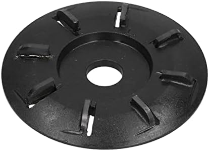 Ahşap Oyma Disk, Kavisli Tungsten Çelik Güçlü Açı Öğütücü Ahşap Oyma Disk Değiştirme için Yumuşak Ahşap Parke(siyah)