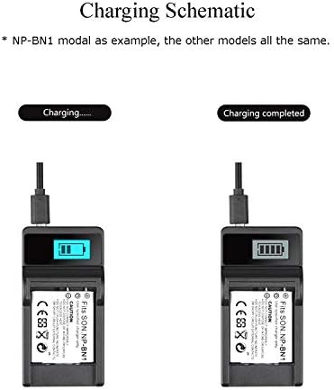 Samsung VP-DX102, VP-DX103, VP-DX103i Dijital Kamera için LCD USB Pil Şarj Cihazı