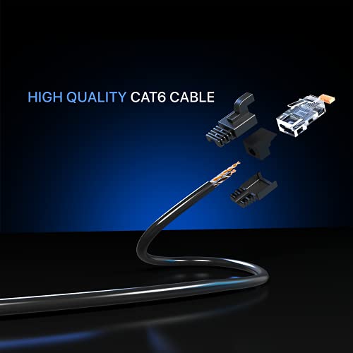 Ethernet Kablosu ve Cat6 Ağ Kablosu, 1,5 ft, Çok Renkli LAN Rj45 İnternet Bağlantı Kablosu Kablosu, Yüksek Hızlı Cat6 Ethernet