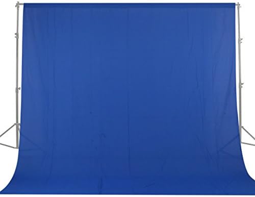 GSKAIWEN 10x20ft / 3x6 m Fotoğraf Stüdyosu 100 Yüzde Saf Pamuk Muslin Katlanabilir Mavi Ekran Backdrop Perde Arka Plan için