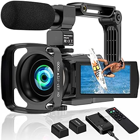 4 K Kamera Video Kamera 60FPS 48MP Vlogging Kamera için YouTube WiFi 16X Dijital Kamera IR Gece Görüş Kameralar ile Mikrofon