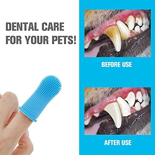 Molain Köpek Diş Fırçası-Geliştirilmiş Versiyonu Tam Surround Kıllar Geliştirmek Kolay Diş Temizleyici için Köpek Diş Fırçası,